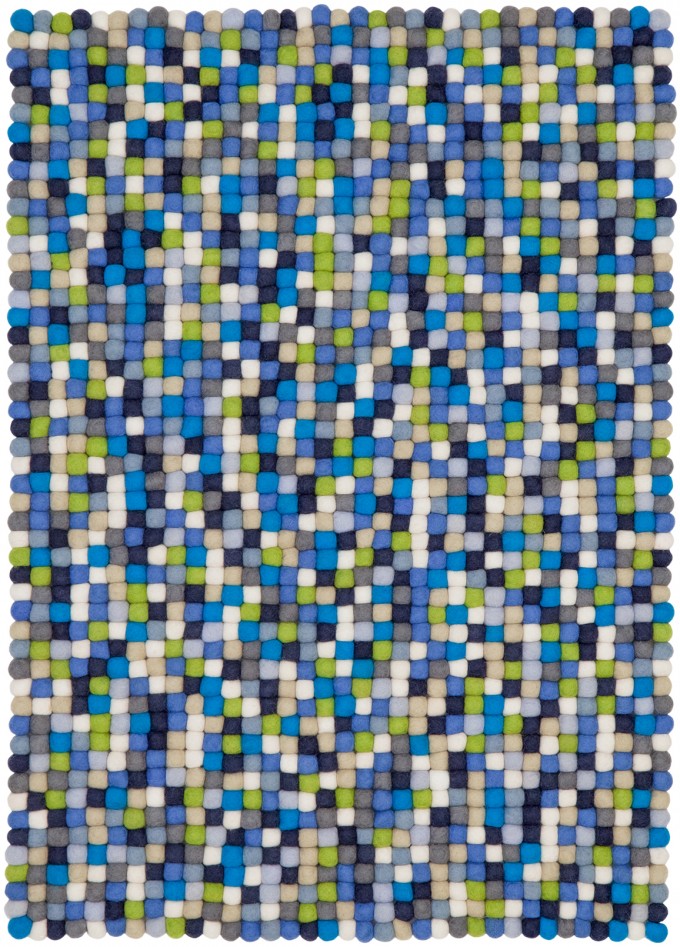 myfelt Filzkugelteppich Fritz rechteckig myfelt Filzkugelteppich Fritz rechteckig