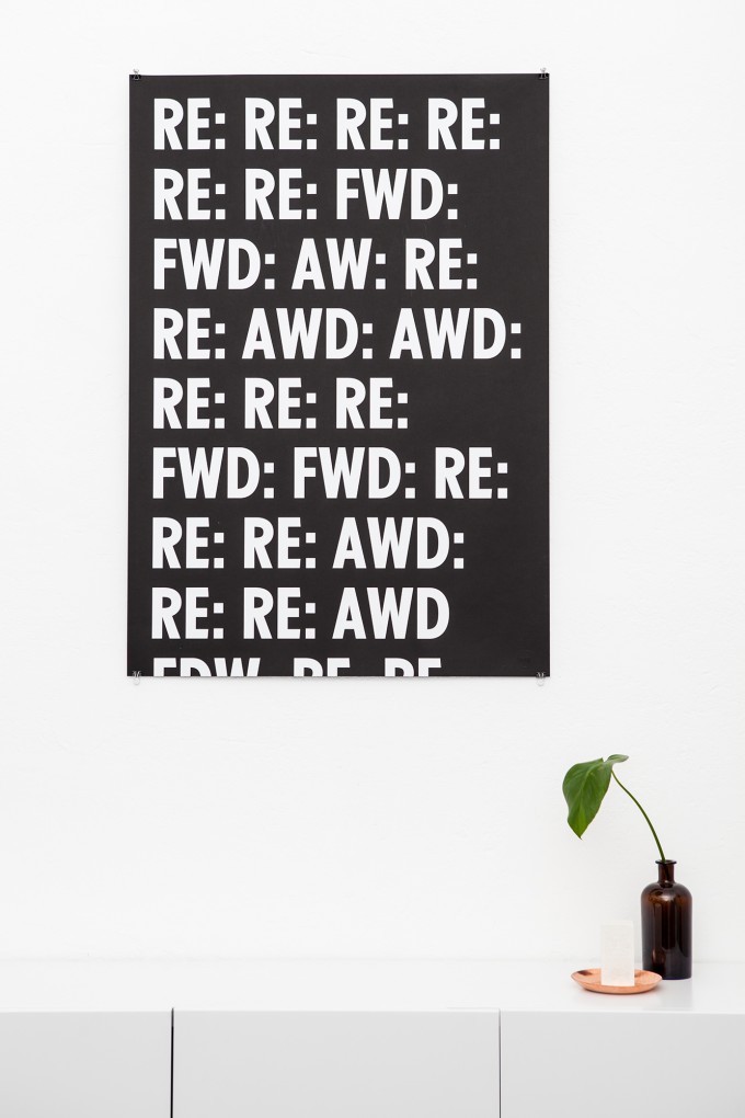 Donnie O'Sullivan – Work (Reply) (Originalserigrafie 100x70 cm) Siebdruck Donnie O'Sullivan – Work (Reply) (Originalserigrafie 100x70 cm) Siebdruck