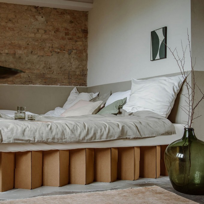 Nachhaltiges Bett 2.0 (natur) | ROOM IN A BOX