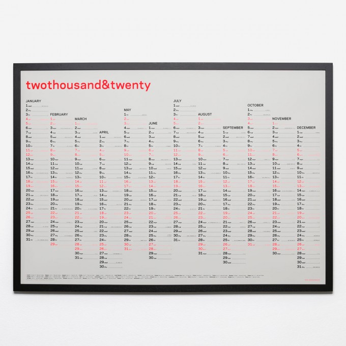 twothousand&twenty – Wandkalender 2020 in english – rikiki. Grafik & Produkt twothousand&twenty – Wandkalender 2020 in english – rikiki. Grafik & Produkt