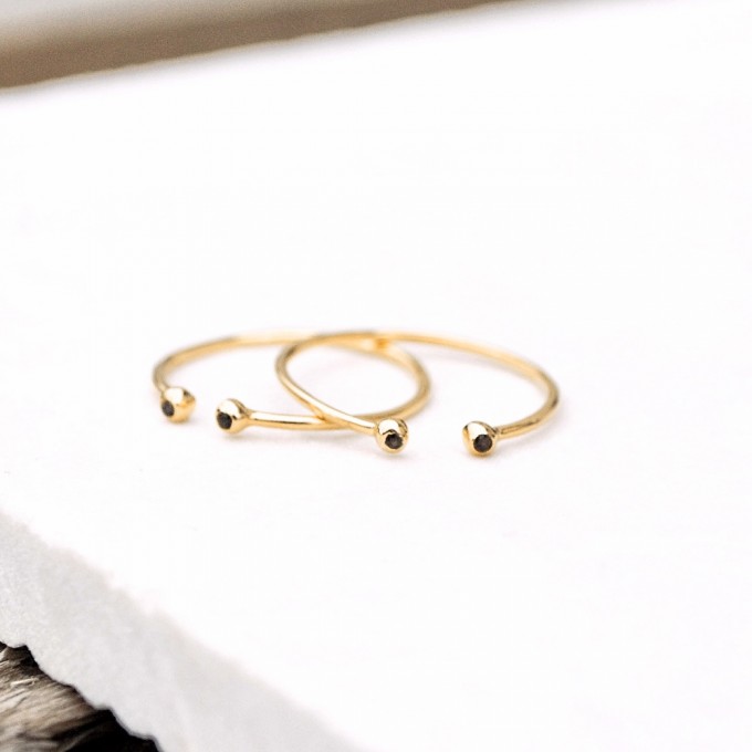 iloveblossom DOUBLE BUBBLE SMOKY RING // gold iloveblossom DOUBLE BUBBLE SMOKY RING // gold