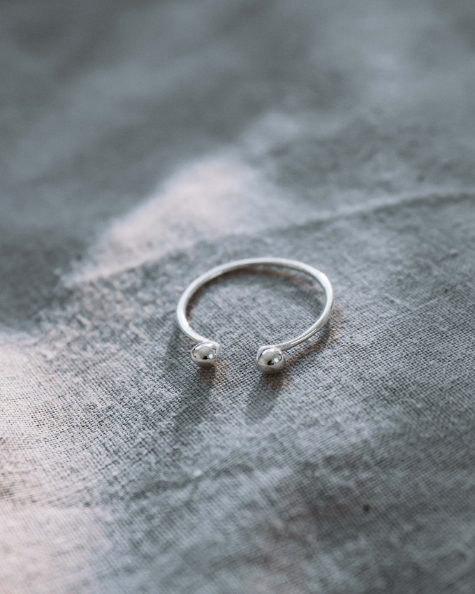 iloveblossom PEBBLE TWIN RING // silber iloveblossom PEBBLE TWIN RING // silber