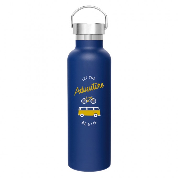 Roadtyping Let The Adventure Begin - Isolierte Edelstahlflasche Roadtyping Let The Adventure Begin - Isolierte Edelstahlflasche