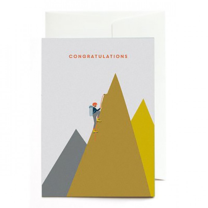 "Congratulations - Bergsteiger" Klappkarte von Roadtyping "Congratulations - Bergsteiger" Klappkarte von Roadtyping
