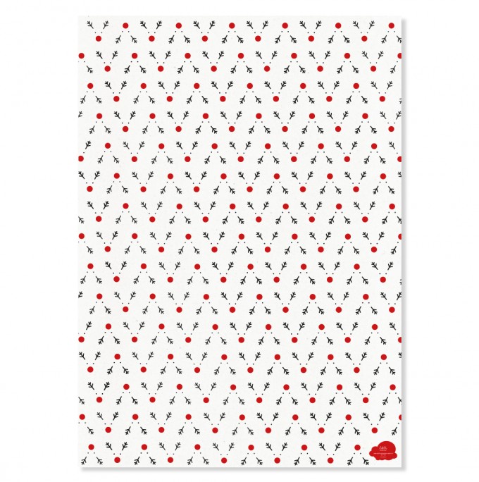 Edith schmuckes Papier "Rudi" 2 Bögen Geschenkpapier 50x70 cm Edith schmuckes Papier "Rudi" 2 Bögen Geschenkpapier 50x70 cm