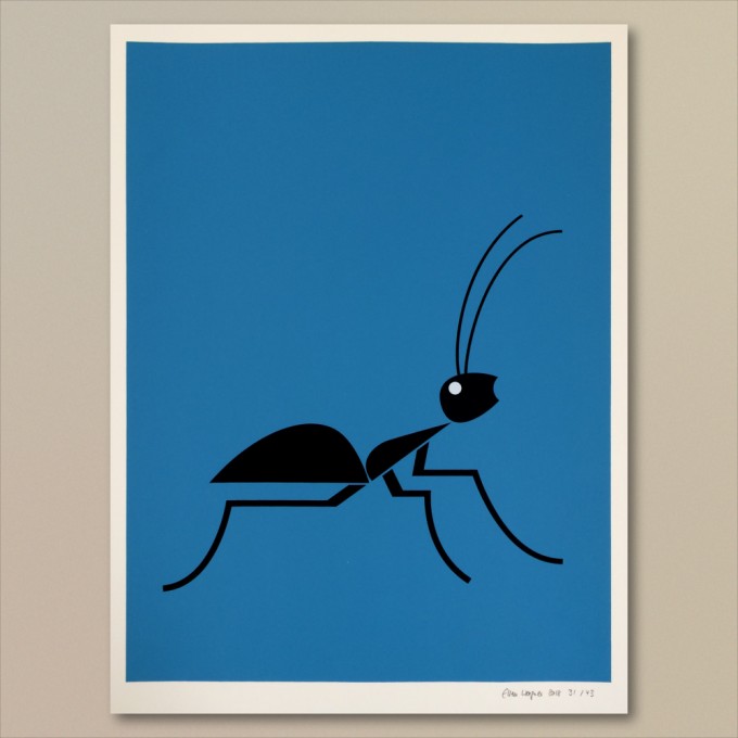 Print now - Riot later ● Abstract Ant Siebdruck
