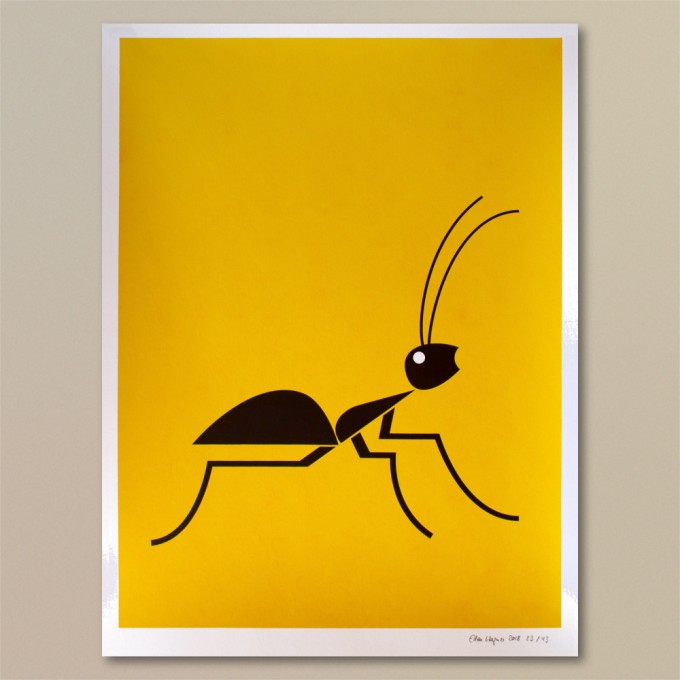 Print now - Riot later ● Abstract Ant Siebdruck Print now - Riot later ● Abstract Ant Siebdruck