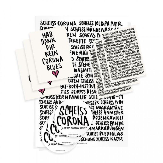 Wolfgang Philippi Corona Soforthilfe Paket (1 Plakat, 6 Karten, 3 Aufkleber) Wolfgang Philippi Corona Soforthilfe Paket (1 Plakat, 6 Karten, 3 Aufkleber)