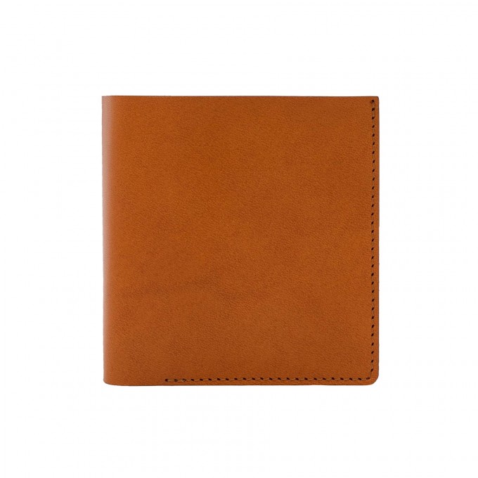 Faltbare Brieftasche in cognac - aus premium pflanzlich gegerbtem Leder Faltbare Brieftasche in cognac - aus premium pflanzlich gegerbtem Leder