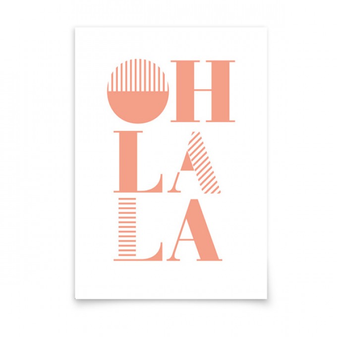 aprilplace // Oh la la // Postkarte Din A6 aprilplace // Oh la la // Postkarte Din A6