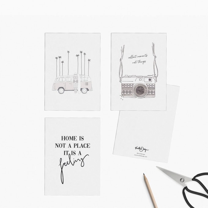 Kruth Design / POSTKARTEN MIX SET VAN Kruth Design / POSTKARTEN MIX SET VAN