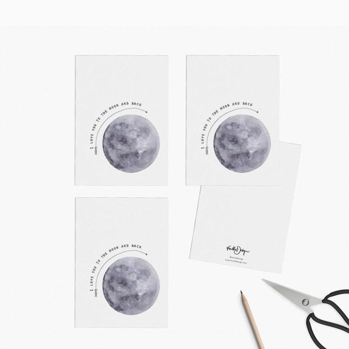 Kruth Design / POSTKARTEN SET MOON Kruth Design / POSTKARTEN SET MOON