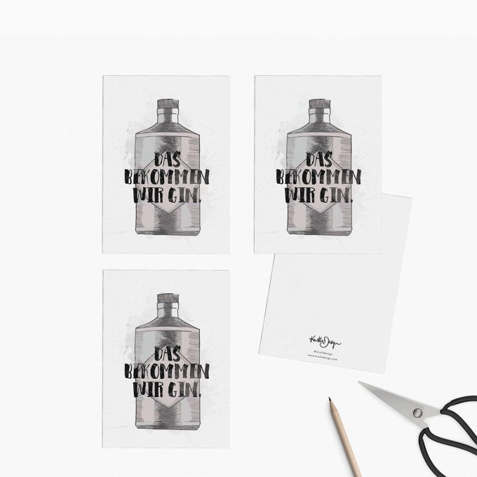 Kruth Design / POSTKARTEN SET GIN Kruth Design / POSTKARTEN SET GIN