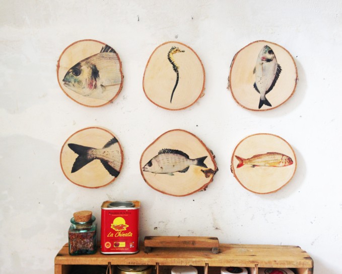 madeva Holzliebe Astscheiben Fische (6 Stück) madeva Holzliebe Astscheiben Fische (6 Stück)