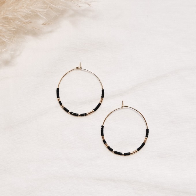 EVE+ ADIS // SKINNY HOOPS black EVE+ ADIS // SKINNY HOOPS black