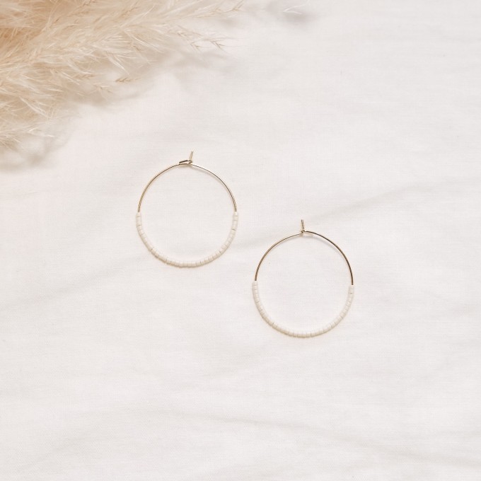 EVE+ ADIS // SKINNY HOOPS off-white EVE+ ADIS // SKINNY HOOPS off-white