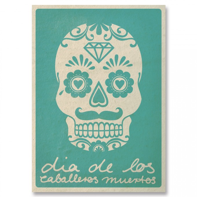 great-handmade *Caballeros muertos Postkarten Set great-handmade *Caballeros muertos Postkarten Set