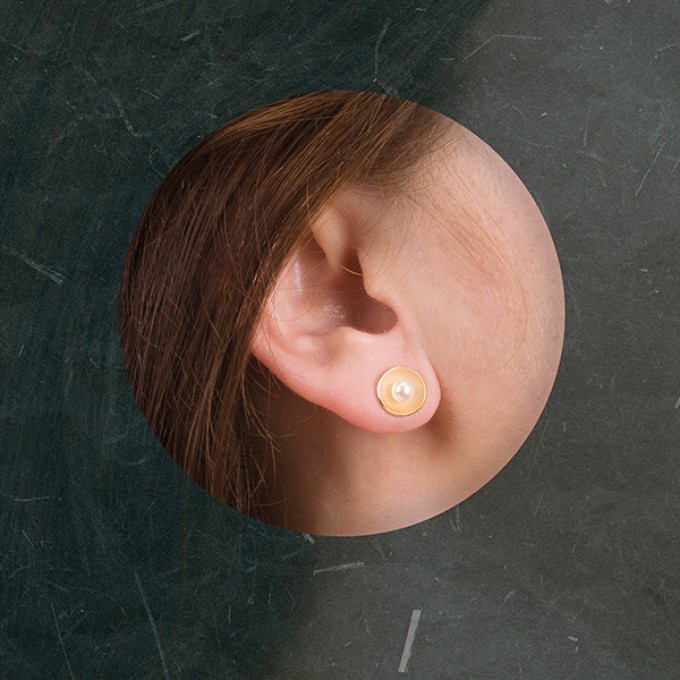 SoP-Ohrstecker mit Perle, S – studio.drei SoP-Ohrstecker mit Perle, S – studio.drei