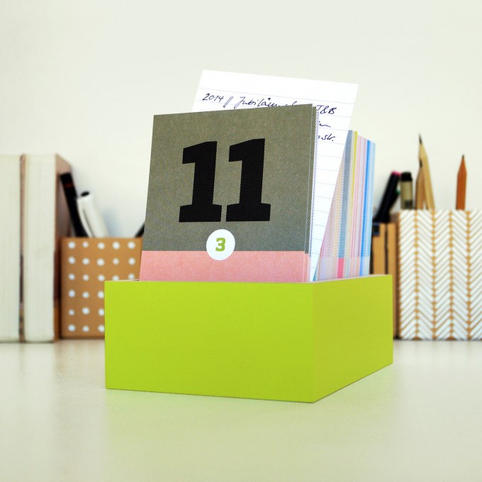 sperlingB – schönetagebox, apfelgrün, immerwährender Kalender in der Box sperlingB – schönetagebox, apfelgrün, immerwährender Kalender in der Box