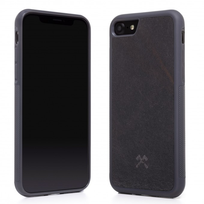Woodcessories - EcoBump Stone - Premium Design Hülle, Case, Cover, Backcover für das iPhone 7 / 8 aus hochwertigem Stein (Volcano Schwarz, Camo Grau, Canyon Rot) Woodcessories - EcoBump Stone - Premium Design Hülle, Case, Cover, Backcover für das iPhone 7 / 8 aus hochwertigem Stein (Volcano Schwarz, Camo Grau, Canyon Rot)