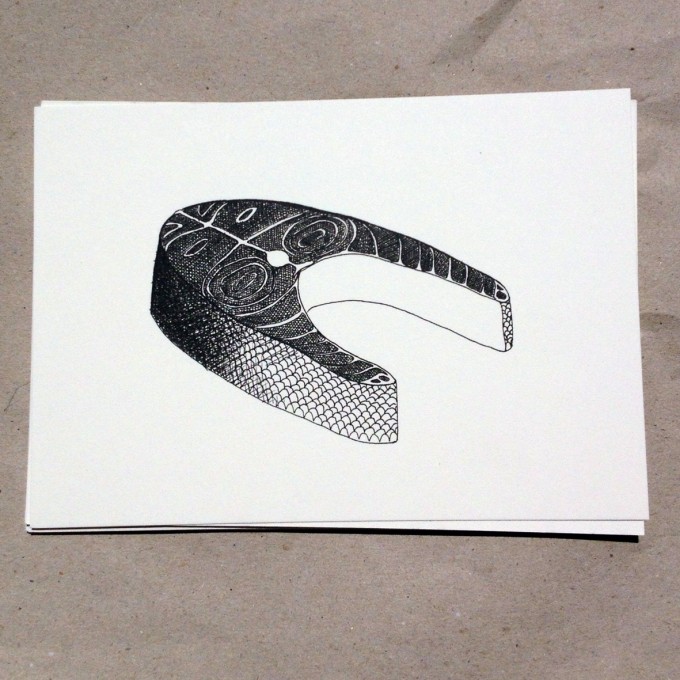 thethe FISHY STEAK Postkarte thethe FISHY STEAK Postkarte