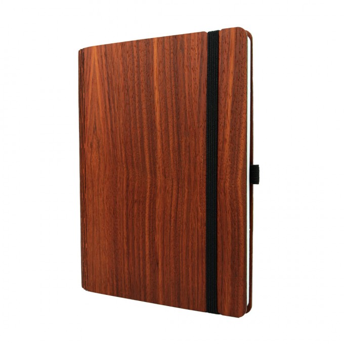 JUNGHOLZ Design Notizbuch, WoodBook, Padouk, A5 JUNGHOLZ Design Notizbuch, WoodBook, Padouk, A5