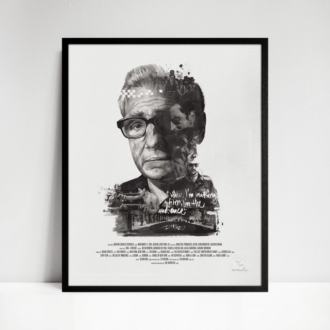 stellavie Movie Director Portrait Print, Martin Scorsese stellavie Movie Director Portrait Print, Martin Scorsese
