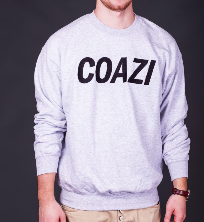 Coazi Label Sweater Grey Coazi Label Sweater Grey
