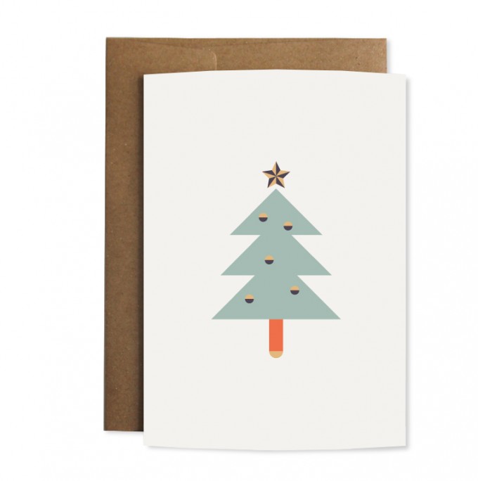 Edith schmuckes Papier "Weihnachtstanne" Grußkarte Edith schmuckes Papier "Weihnachtstanne" Grußkarte