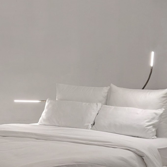 Leseleuchte für das Architektenbett