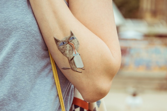 Temporary Tattoo - Kitty (2er Set) Temporary Tattoo - Kitty (2er Set)