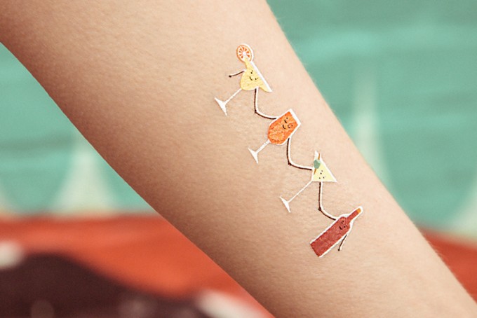 Temporary Tattoo - drinking club (2er Set) Temporary Tattoo - drinking club (2er Set)