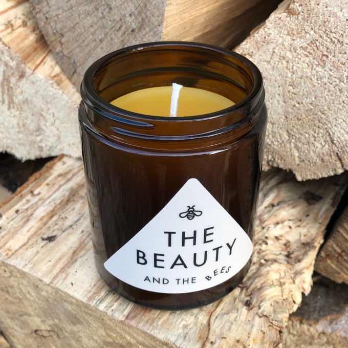 "The Beauty and the Bees" Bienenwachskerze im Glas "The Beauty and the Bees" Bienenwachskerze im Glas