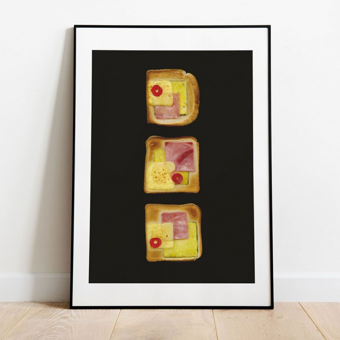 Toast Hawaii Poster/Kunstdruck A3 von Max Faber