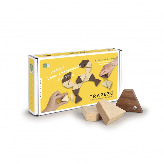TRAPEZO (Starter Set) - Kreative Holzbausteine zum Stapeln & Balancieren