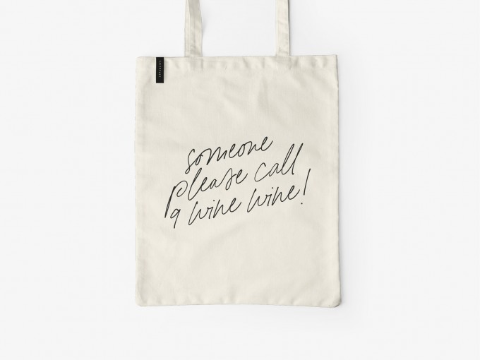 typealive / Baumwolltasche / Call 9 Wine Wine typealive / Baumwolltasche / Call 9 Wine Wine