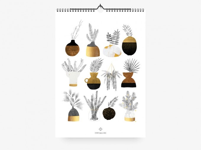 typealive / Wandkalender / Urban Vases