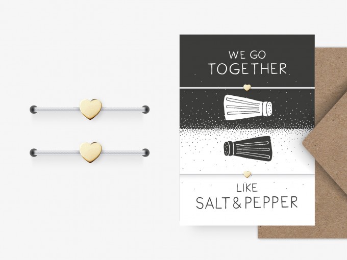 typealive / Freundschaftsarmband / Salt & Pepper