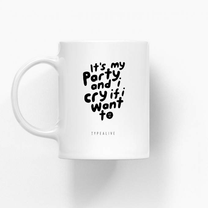 typealive / Tasse aus Keramik / It's My Party