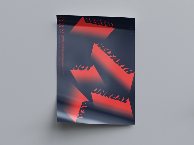 hinzkunst Plakat „Not unreal real“ DIN A1