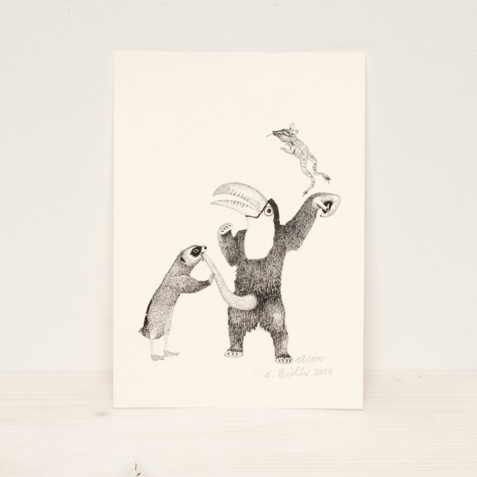 Das Liebesspiel der Wolpertinger limitierte Digitaldruckserie, Motiv 04 Das Liebesspiel der Wolpertinger limitierte Digitaldruckserie, Motiv 04