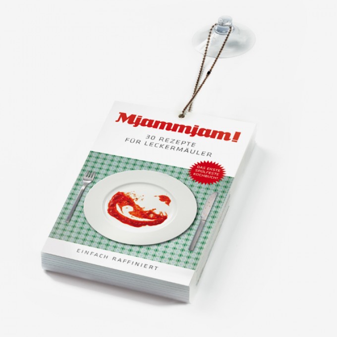Mjammjam – das erste spülfeste Kochbuch der Welt! Mjammjam – das erste spülfeste Kochbuch der Welt!