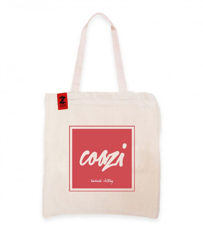 Coazi Written Red Jutetasche Beutel Coazi Written Red Jutetasche Beutel