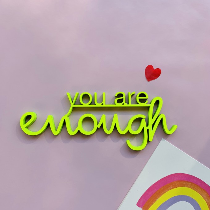 NOGALLERY You are enough - Deko Schriftzug Holz NOGALLERY You are enough - Deko Schriftzug Holz