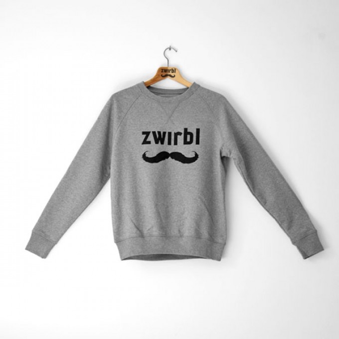 Zwirbl Moustache Crewneck Sweater Zwirbl Moustache Crewneck Sweater