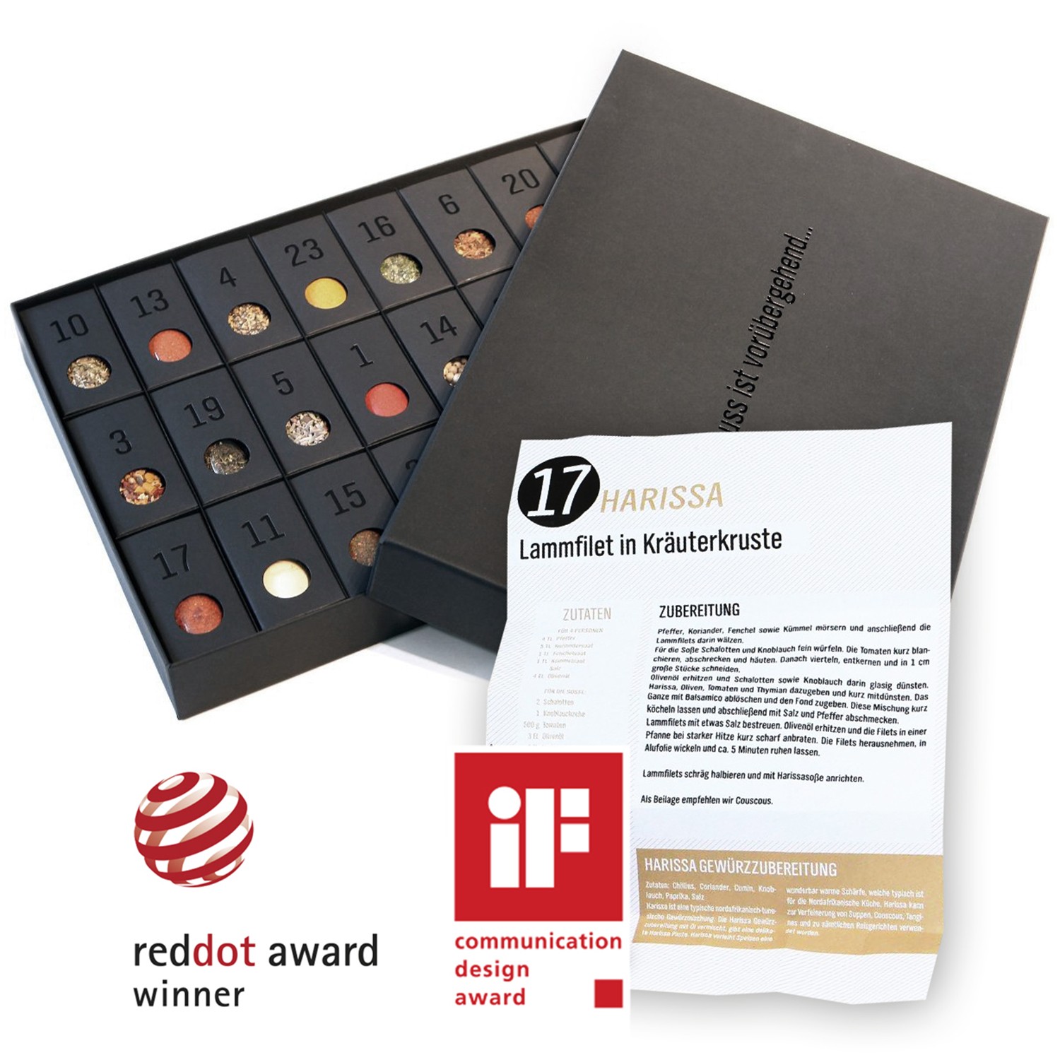 GEWÜRZ-Kalender mit 24 edlen Gewürzen und Rezeptvorschlägen  selekkt.com