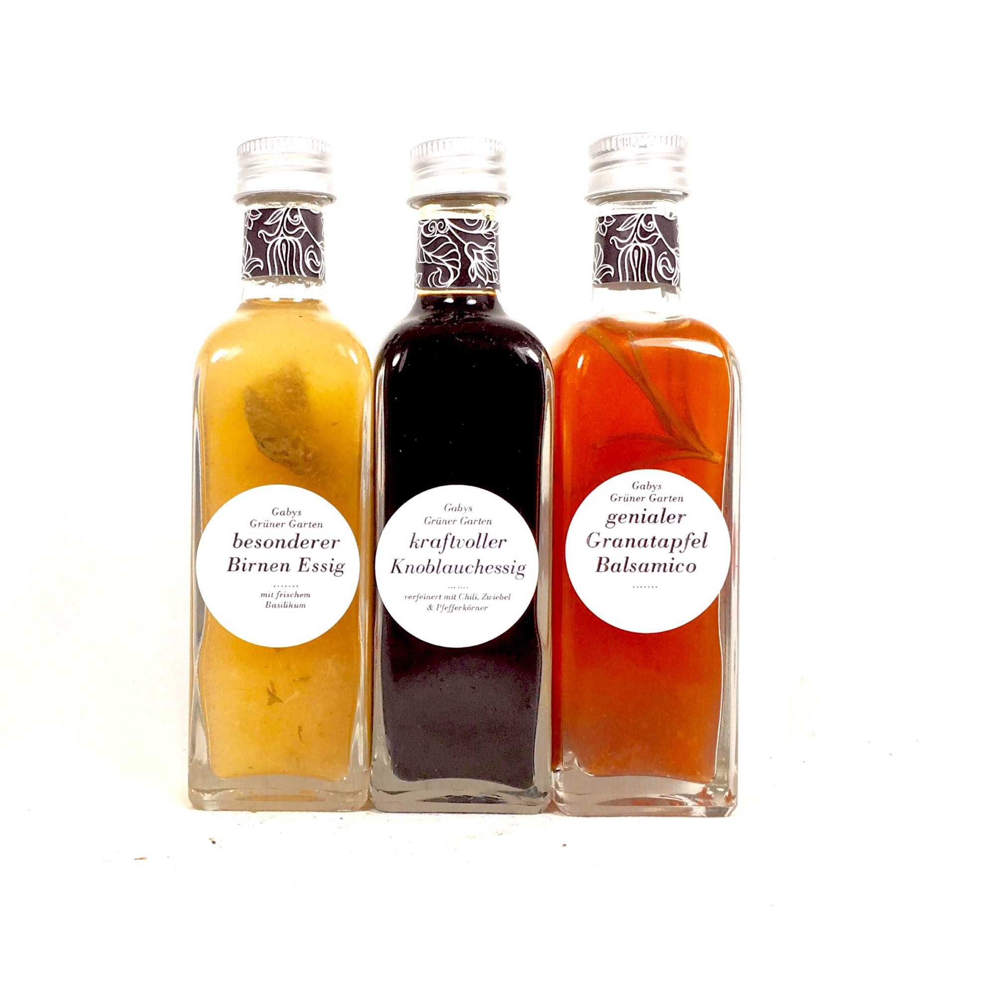 Gabys Grüner Garten erlesenes Essig/Balsamico Set 300ml