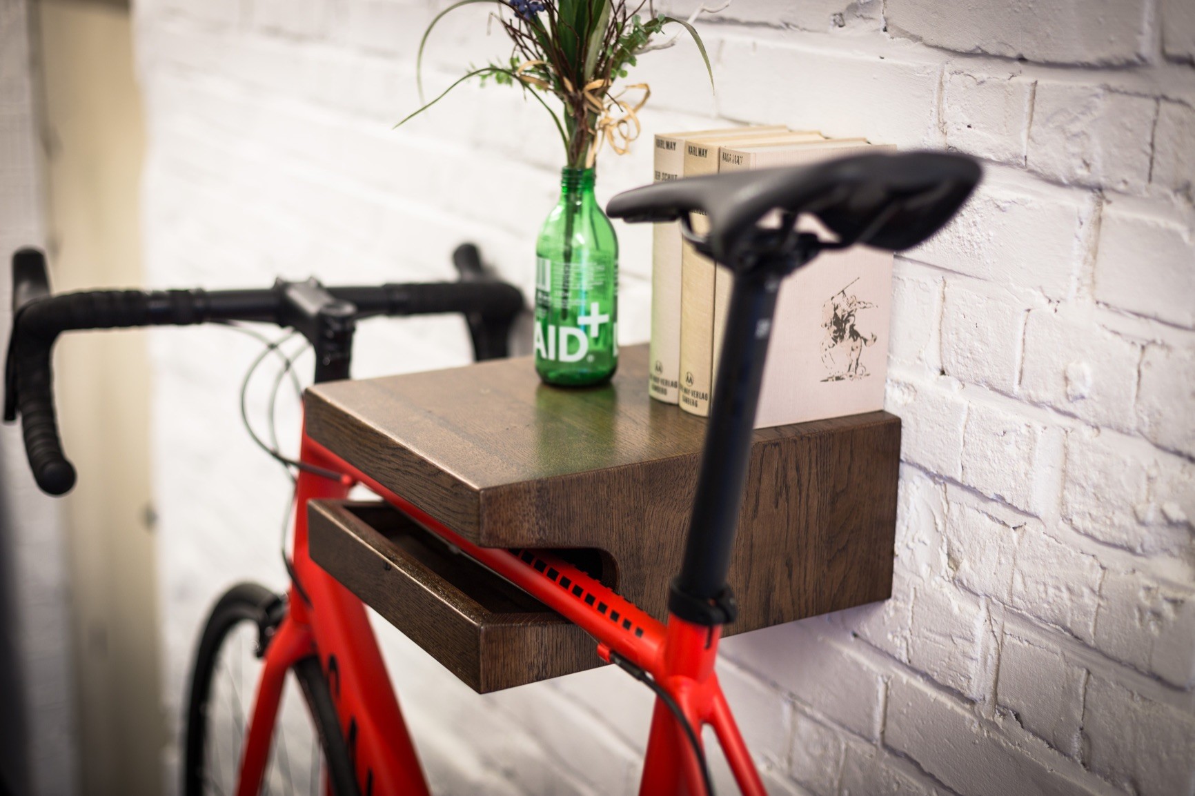 FRANZ JOSEF Fahrrad Wandhalterung aus Holz