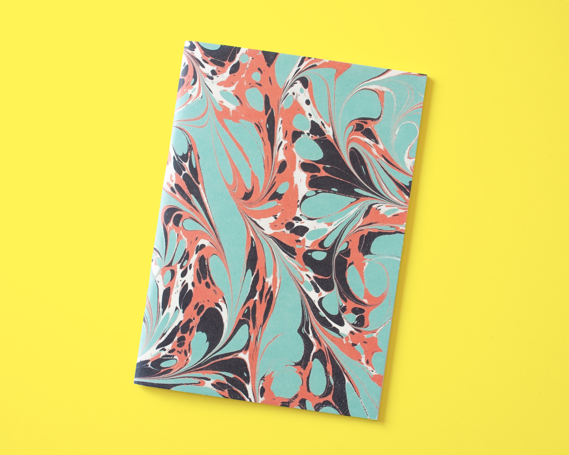Notizheft A5 Marmor mint koralle // Papaya paper products