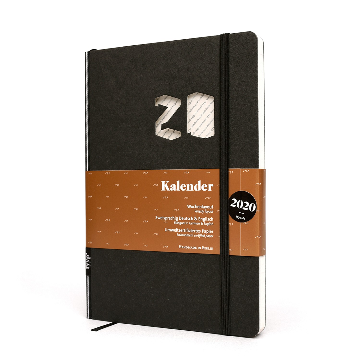 tyyp Kalender 2020 Soft Schwarz DIN A5 Handmade 